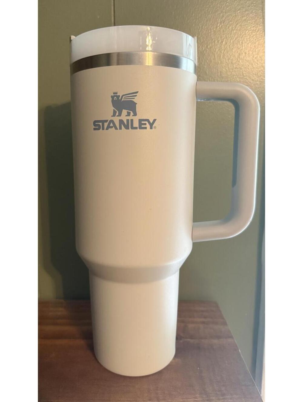 Stanley 40oz White Travel Mug with Handle